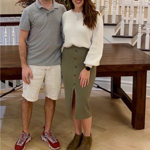 Francesca's Cropped White Sweater